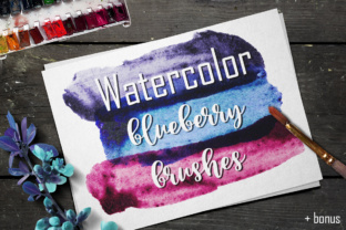 22 Watercolor Blueberry Brushes Review