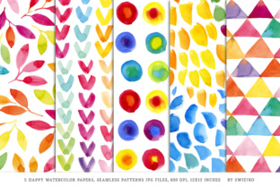 Happy Watercolor Papers: Patterns for Crafters