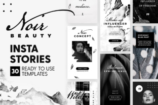 Instagram Stories - Noir Beauty Web Templates