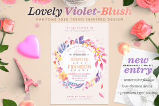 Lovely Violet-Blush Invite I: Print Templates Review
