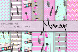 Makeup & Fashion Digital Paper Patterns
