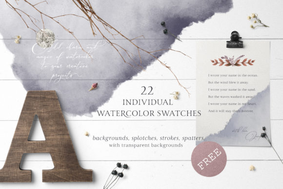 Marena Watercolor Swatches Backgrounds