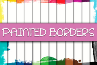 Painted Borders Digital Paper: Backgrounds Review
