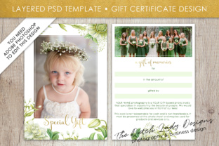 Spring Flower Gift Card Graphic Templates