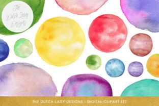 Watercolor Bullet Clipart & Textured Backgrounds