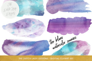 Watercolor Smears Blue Backgrounds Review