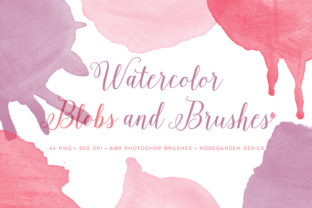 Watercolour Photoshop Brushes Plus Pink Bonus Files